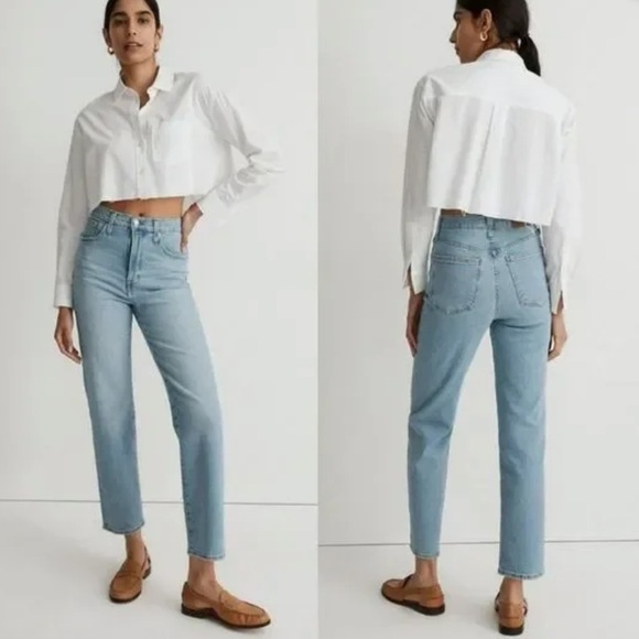 Madewell The Perfect Vintage Straight Jean in Cliffview Wash SZ 31 NEW NWT - Picture 1 of 8